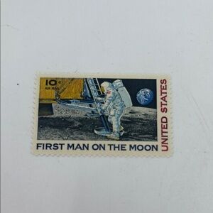 First Man on the Moon Stamp never used 1969
